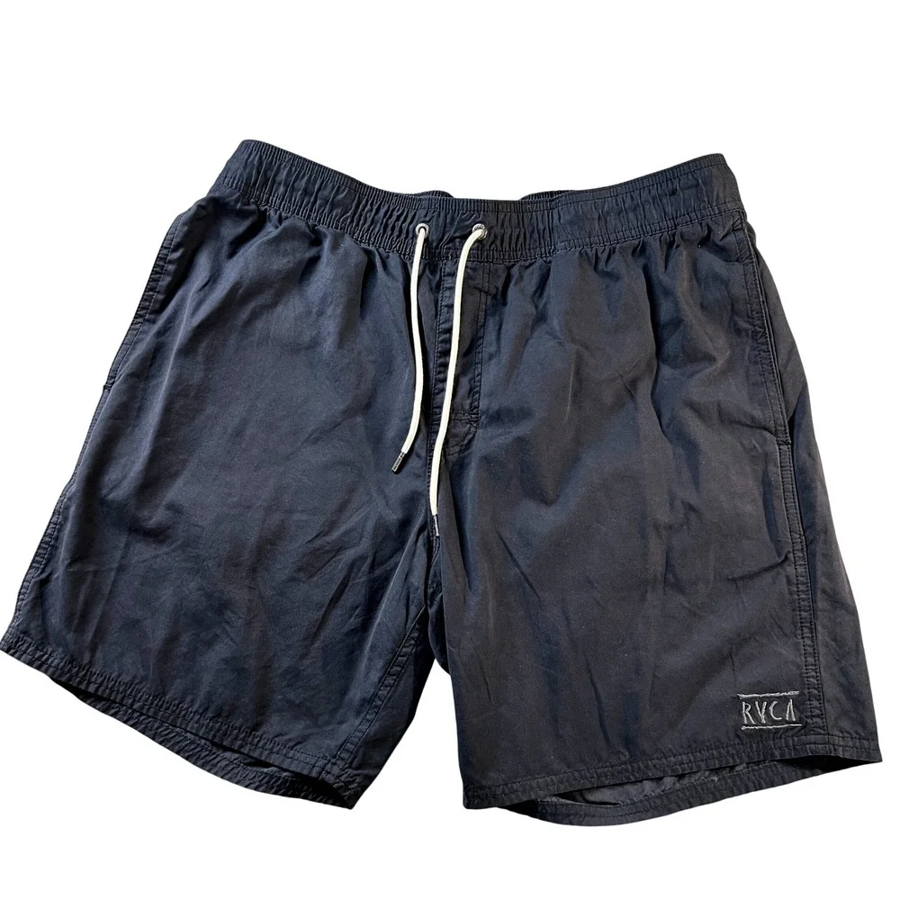 RVCA Opposites Elastic 2 Boardshorts Mens L Black 17